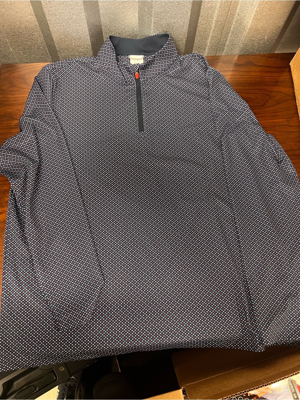 Puma Men’s XL Navy Blue Star Quarter-Zip Pullover Golf Shirt